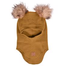 Mikk-Line - Wool fullface m. pom pom - Golden Brown